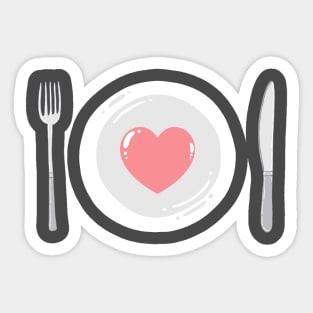 Eat Love Sticker